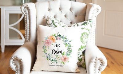 Personalized Spring Throw Pillow Covers