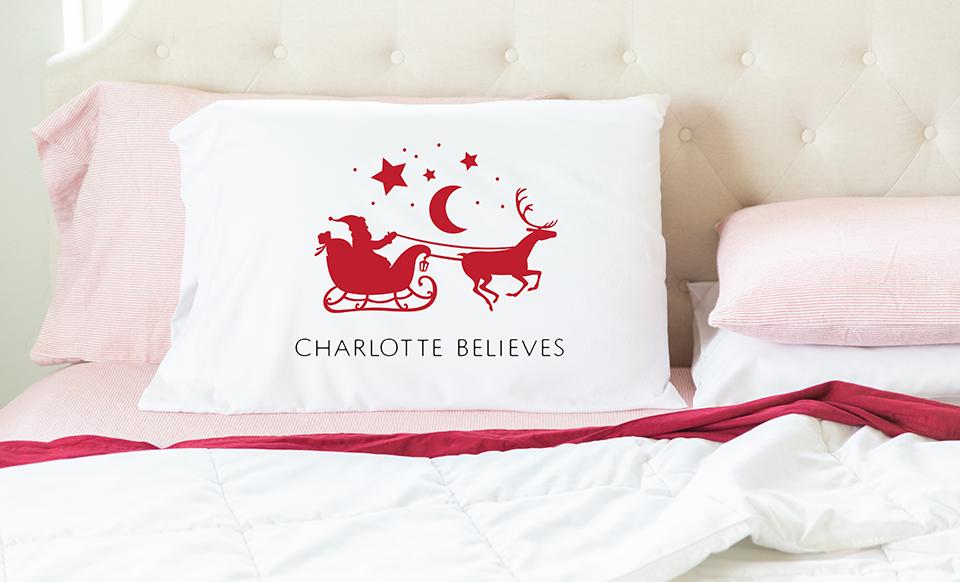 Personalized christmas pillowcase sales
