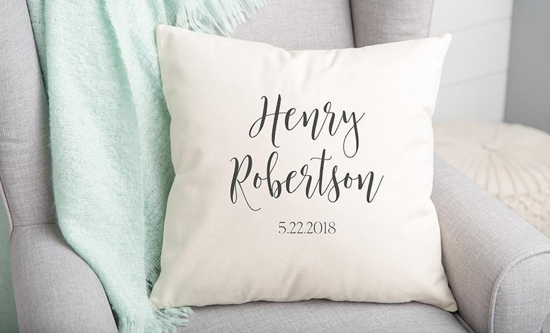 Corporate | Personalized Welcome Baby Throw Pillow Covers