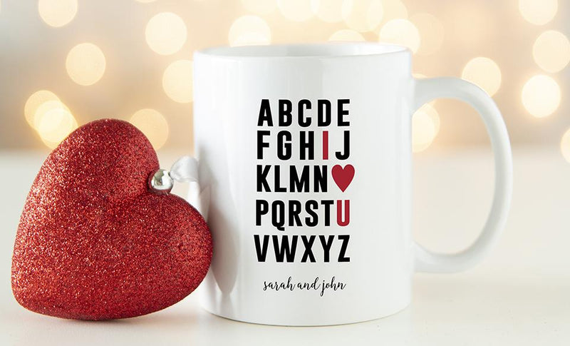Personalized You + Me Valentine’s Day Mugs