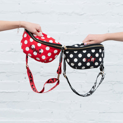 Personalized Polka Dot Fanny Packs