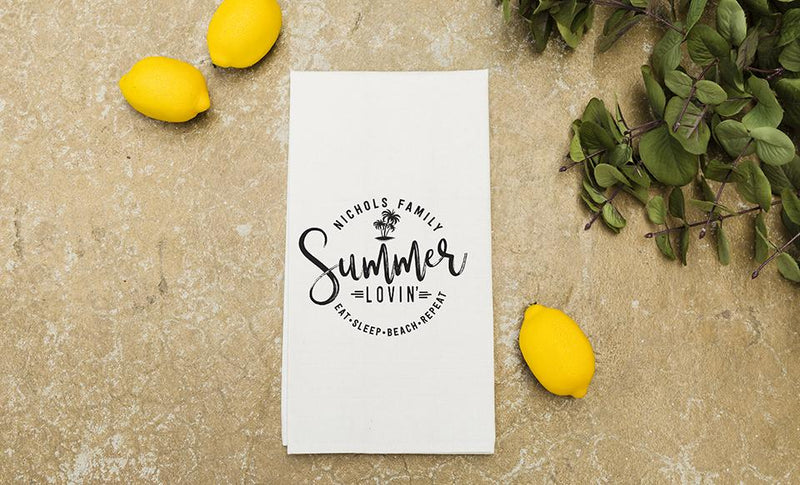 Personalized Summertime Tea Towels