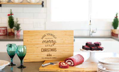Corporate | Personalized 11x17 Christmas Bamboo Cutting Boards