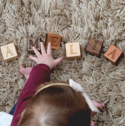 Personalized Wooden Baby Name Blocks