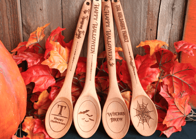 Personalized Haunted Halloween Spoons