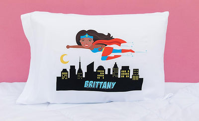 Personalized Girl Superhero Pillowcases