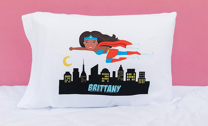 Personalized Girl Superhero Pillowcases