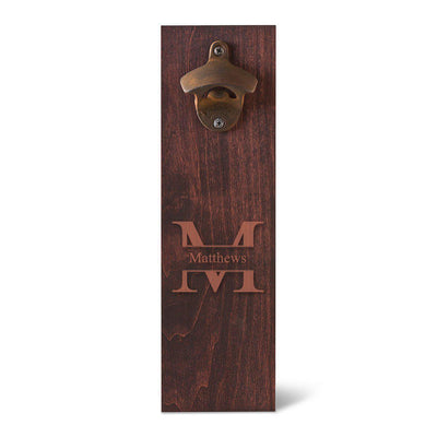 Corporate | Personalized Monogram Wall Mounted Bottle Opener