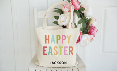 Personalized Easter Tote Bags