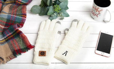 Personalized Monogrammed Knit Gloves