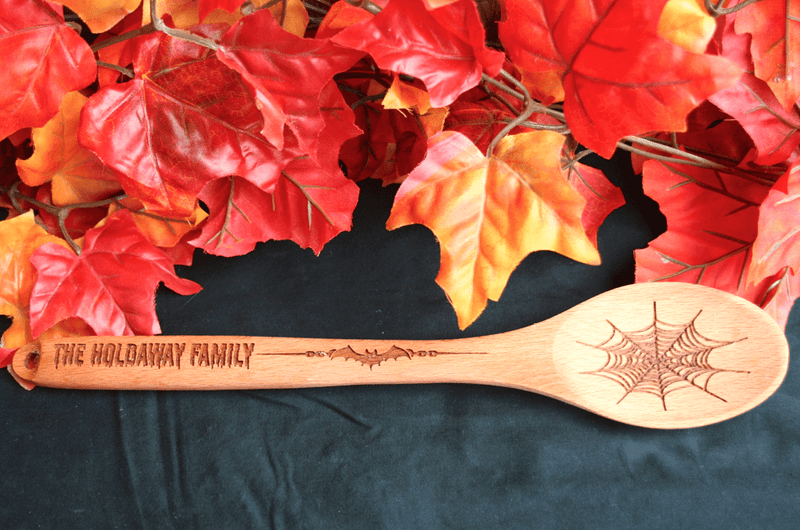 Personalized Haunted Halloween Spoons