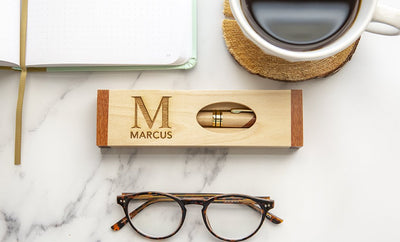 Personalized Wooden Pen Set – Cut-out Top