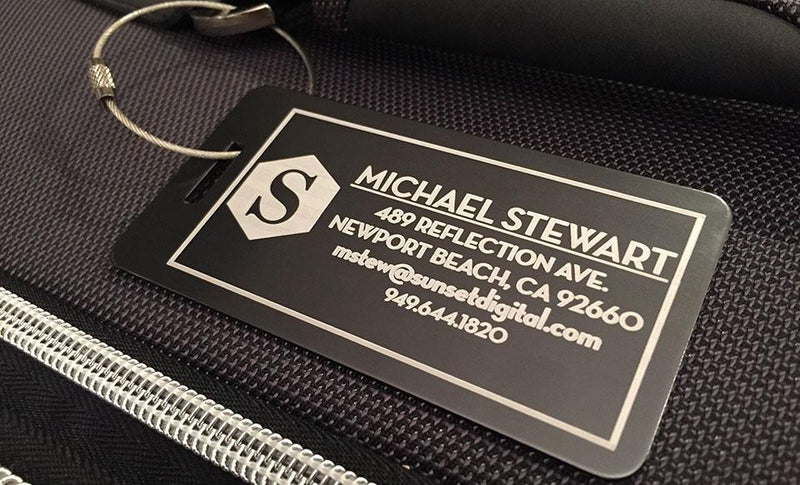 Personalized Aluminum Luggage Tags