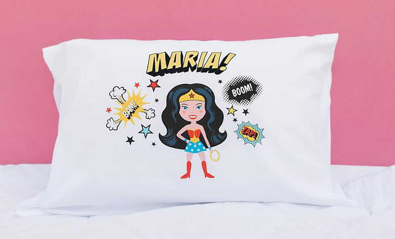 Personalized Girl Superhero Pillowcases
