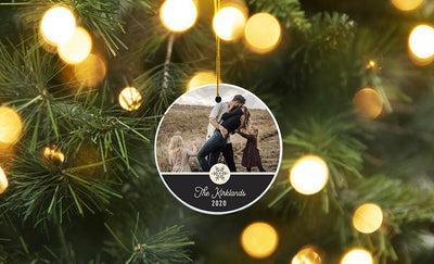 Personalized Photo Ceramic Christmas Ornaments