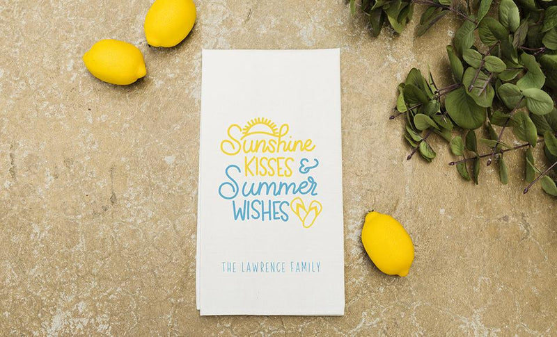 Personalized Summertime Tea Towels