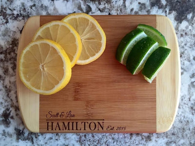 Corporate Gift Item - 6x8 Bamboo Bar Boards (Rounded Edge)