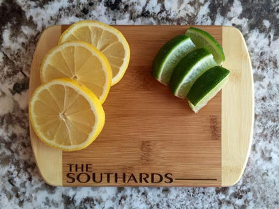 Corporate Gift Item - 6x8 Bamboo Bar Boards (Rounded Edge)