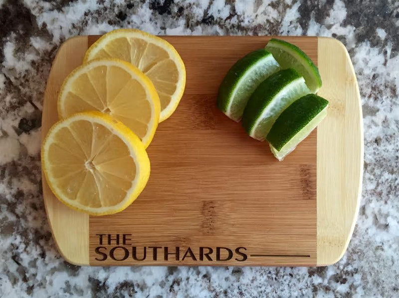 Corporate Gift Item - 6x8 Bamboo Bar Boards (Rounded Edge)