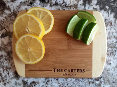 Corporate Gift Item - 6x8 Bamboo Bar Boards (Rounded Edge)
