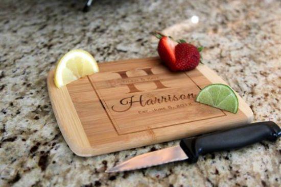 Corporate Gift Item - 6x8 Bamboo Bar Boards (Rounded Edge)