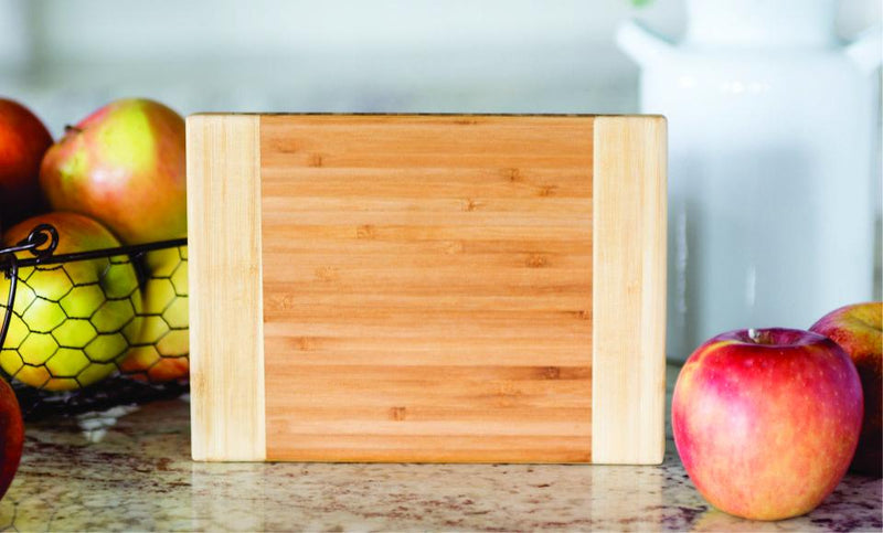 Personalized Bamboo Cutting Board 6x8 (Two Tone) - Modern Collection