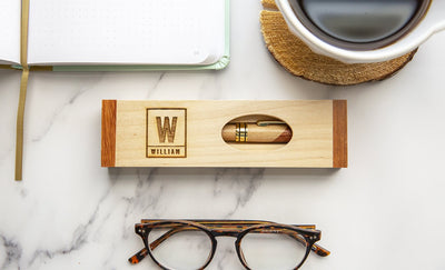 Personalized Wooden Pen Set – Cut-out Top