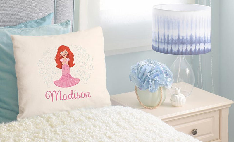 Personalized Princess Throw Pillow Covers