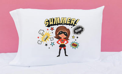 Personalized Girl Superhero Pillowcases