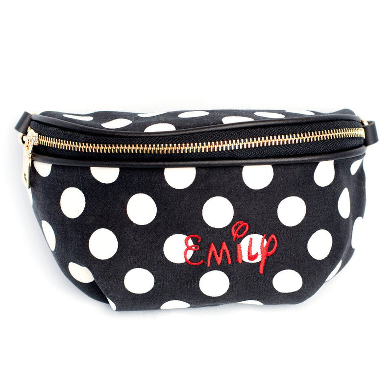 Personalized Polka Dot Fanny Packs