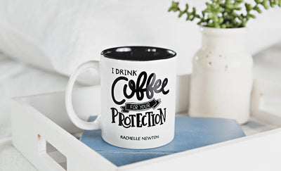 Love My Caffeine Personalized Coffee Mugs