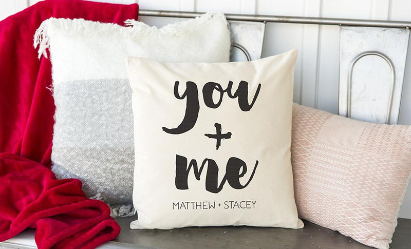 Personalized Love-Themed Throw Pillow Covers