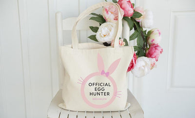 Personalized Easter Tote Bags