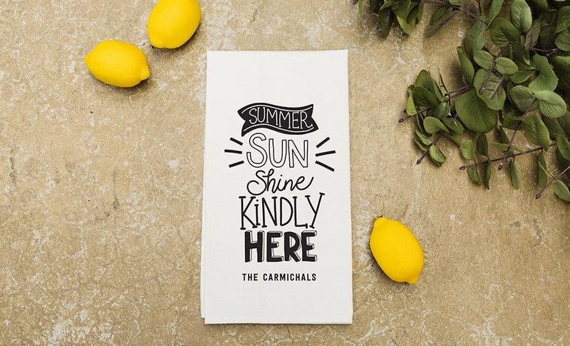 Personalized Summertime Tea Towels