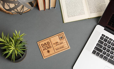 Father’s Day Personalized Wooden Postcards