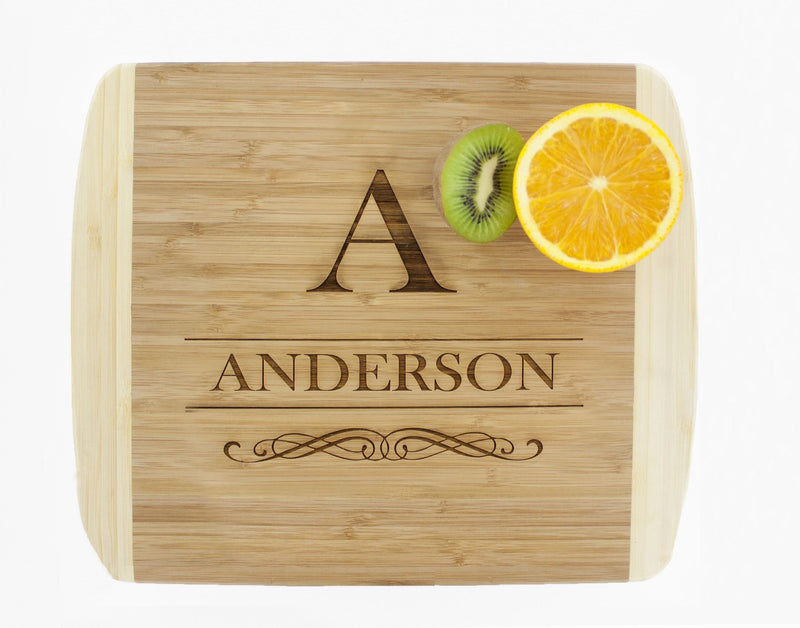 Personalized Bamboo Cutting Board 11x14 (Rounded Edge) – 12 Designs