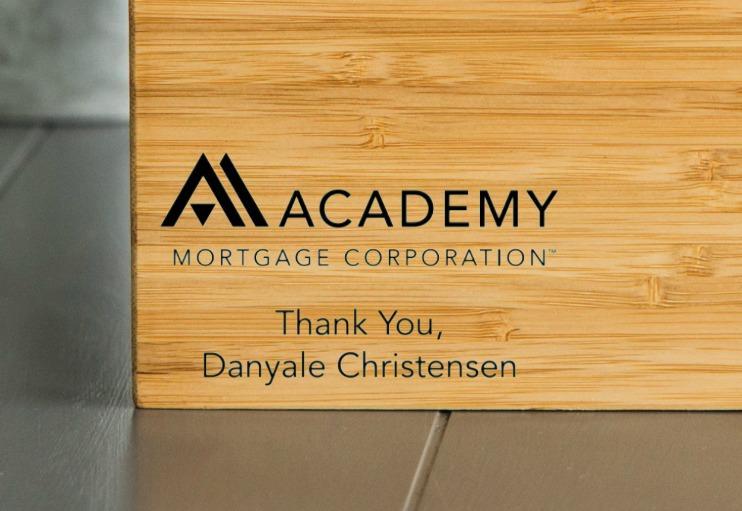 Academy Mortgage Personalized Cutting Board 11x17 Bamboo-FREE SHIP