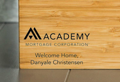 Academy Mortgage Personalized Cutting Board 11x17 Bamboo-FREE SHIP