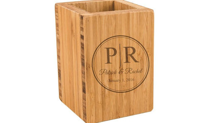 Academy Mortgage Bamboo Utensil Holder-FREE SHIP