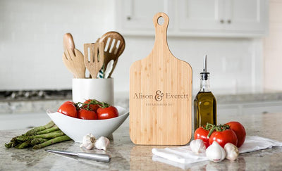 Personalized Medium Handled Serving Board - Modern Collection