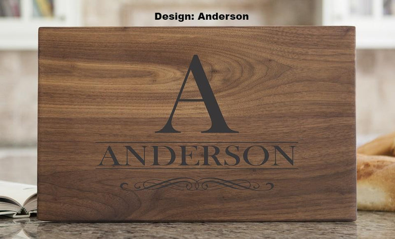 NextHome Personalized 11x17 Walnut Cutting Board
