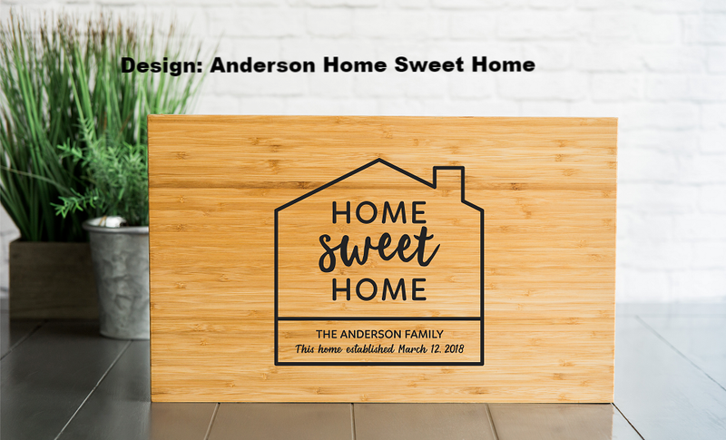 HomeSmart - Personalized 11x17 Bamboo Boards