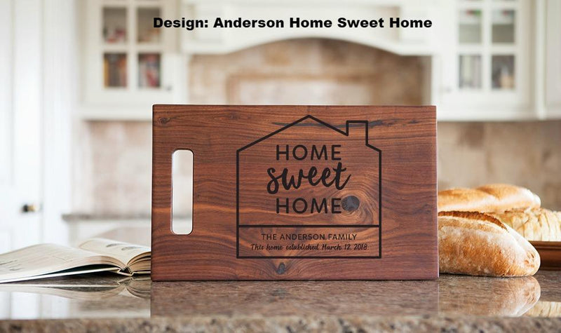 Pivot  - Personalized 11x17 Walnut Cutting Board