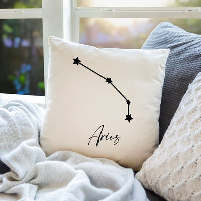 Personalized Zodiac Sign Throw Pillow