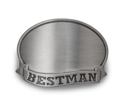 Personalized Tankard with Pewter Medallion - Bestman - JDS