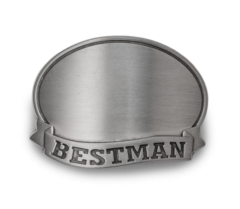 Personalized Tankard with Pewter Medallion - Bestman - JDS