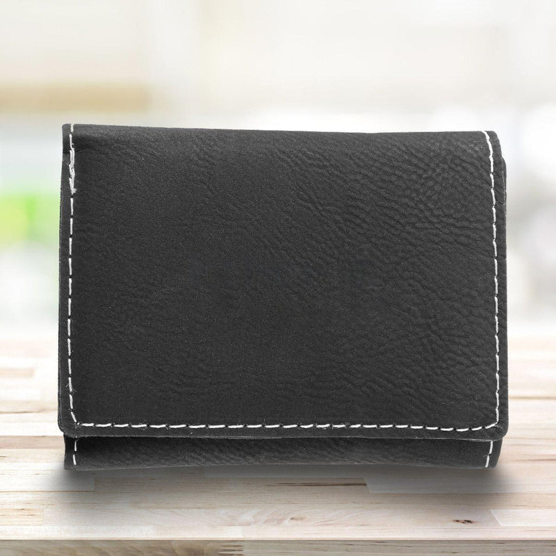Men’s Leatherette Trifold Personalized Wallet