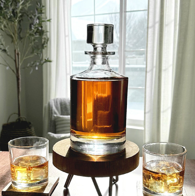 Personalized 30 oz. Glass Decanter - Modern Designs