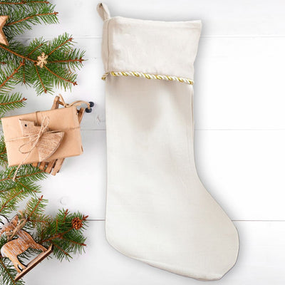 Personalized Velvet-trimmed Christmas Stockings for Girls