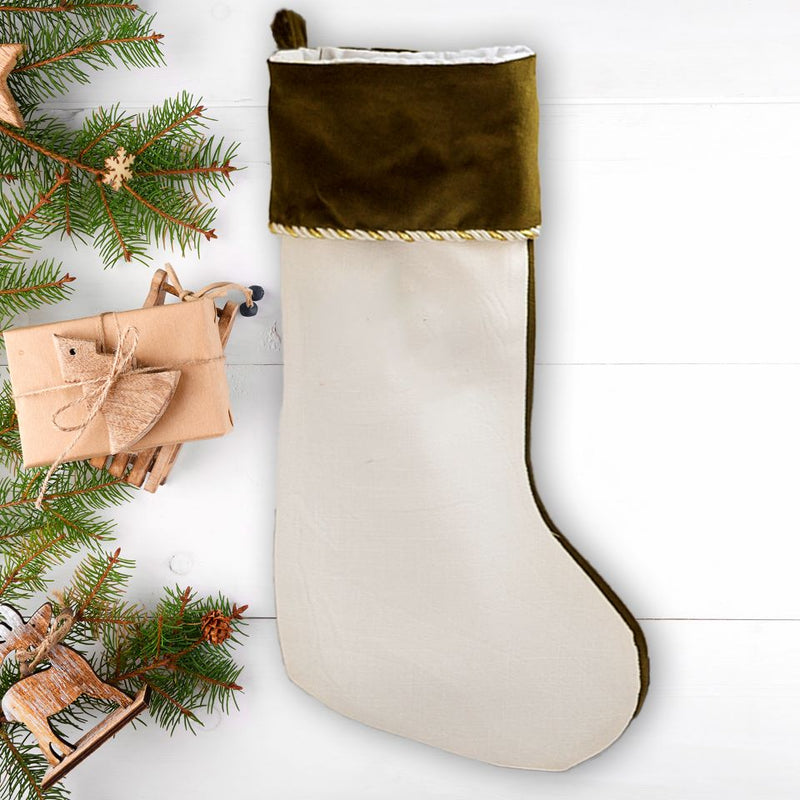 Personalized Velvet-trimmed Christmas Stockings for Girls